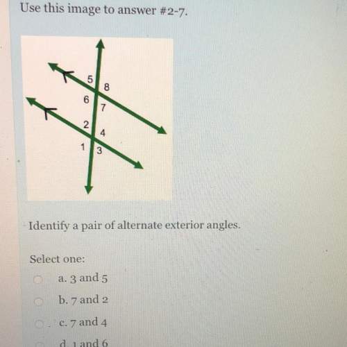 Identify a pair of alternate exterior angles