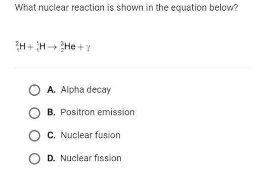 What nuclear reaction is shown below?