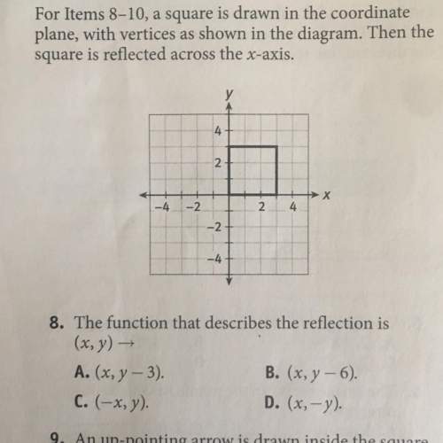 Lesson 9-3 for items 8-10, a square is drawn in the coordinate plane, with vertices as shown in the