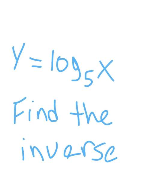 For this problem i need to find the inverse.