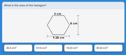 What is the area of the hexagon? (see image attached below)