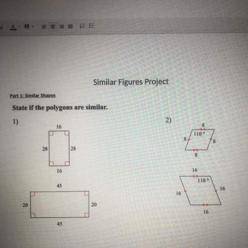 The answers to how the polygons are similar?