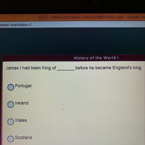 James i had been king of before he became england’s king