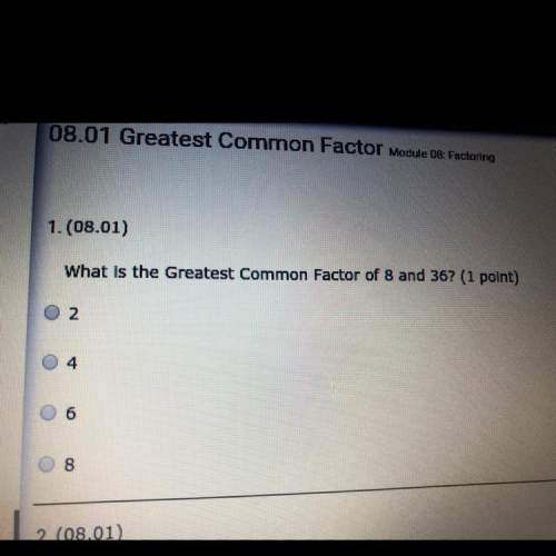 What is the greatest common factor of 8 and 36