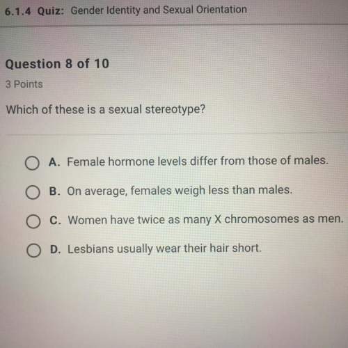 Which of these is a sexual stereotype?