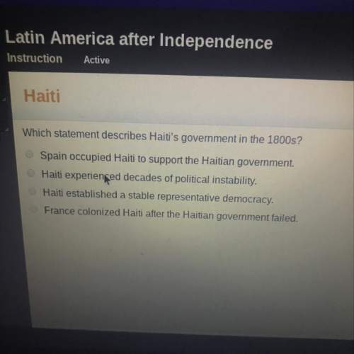 Which statement describes hait's government in the 1800s?