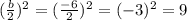 (\frac{b}{2})^{2}=(\frac{-6}{2})^{2}=(-3)^{2}=9