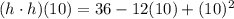 (h\cdot h)(10)=36-12(10)+(10)^2