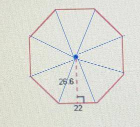 To the nearest square unit what is the area of the rectangular octagon shown below