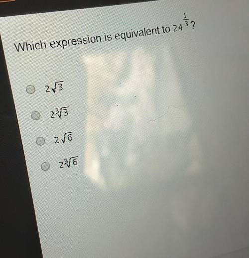 What expression is equivalent to 24^1/3