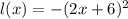 l(x)=-(2x+6)^2