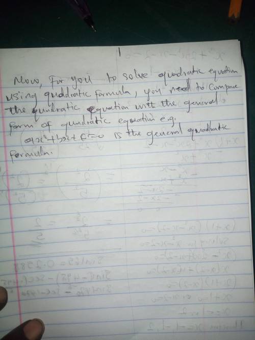 How do i solve quadratic equation using the quadratic formula