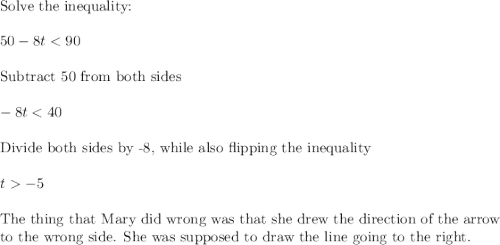 \text{Solve the inequality:}\\\\50-8t