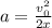 a = \frac{v_0^2}{2x}
