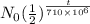 N_0 (\frac{1}{2} )^{\frac{t}{710 \times 10^{6} }