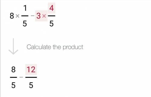 What is the answer to this equation 8 1/5 -3 4/5?