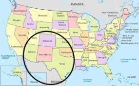 Which states directly connect to New Mexico? Arizona and Colorado or Utah Arizona or Utah and Colora