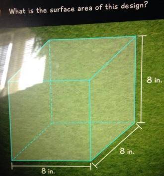 What is the surface area of this design? 640 in2 8 in. 384 in2 400 in 256 in2 8 in. 8 in.