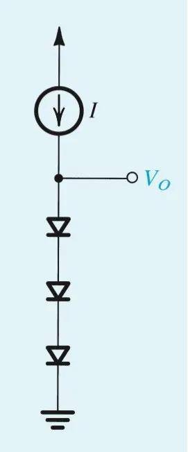 The circuit in Fig. P4.23 utilizes three identical diodes having IS = 10−14 A. Find the value of the