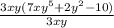 \frac{3xy(7xy^5+2y^2-10)}{3xy}
