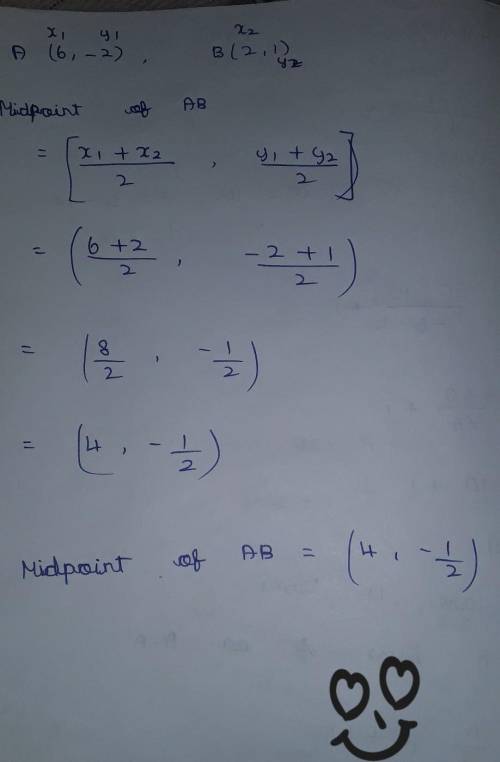 Find (a) thr distance d(A,B) between the points A and B and (b) the midpoint of the segment AB  1: A