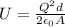 U=\frac{Q^2d}{2\epsilon_0 A}