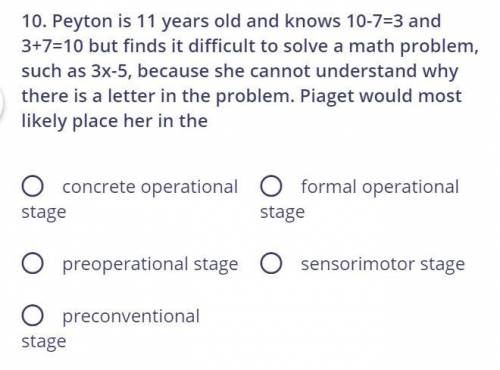 Peyton is 11 years old and knows 10-7=3 and 3+7=10 but finds it difficult to solve a math problem, s