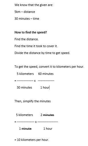 Stanley ran a 5 kilometer race in 30 minutes.what was his speed in kilometers per hour? round to the