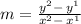 m =  \frac{ { y}^{2} -  \: {y}^{1} }{ {x}^{2}  -   \: {x}^{1} }