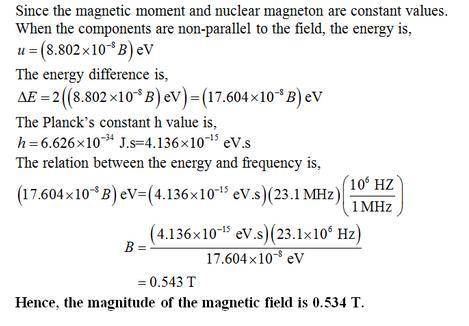 Hydrogen atoms are placed in an external magnetic field. The protons can make transitions between st