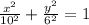 \frac{x^2}{{10}^2} + \frac{y^2}{6^2} = 1