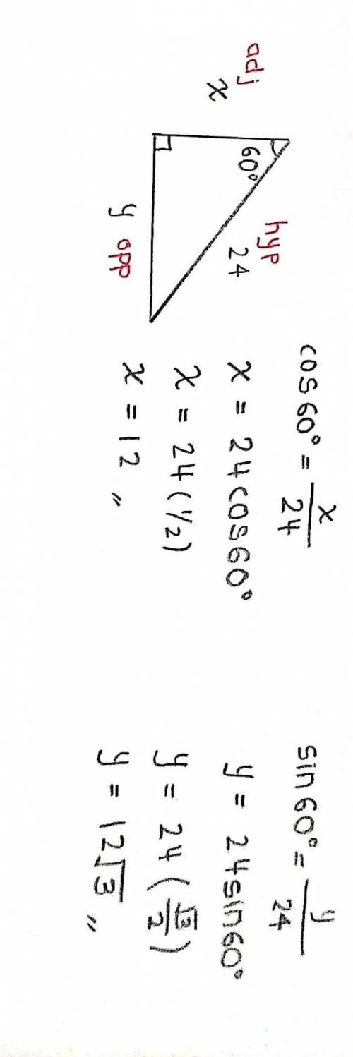 Find x and y on a 30 60 90 triangle number 9