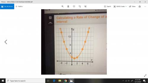 Which is the rate of change for the interval between 2 and 6 on the x-axis? –3 -one-third one-third