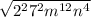 \sqrt{2^{2}7^{2}m^{12}n^{4}}
