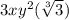 3xy^2(\sqrt[3]{3})
