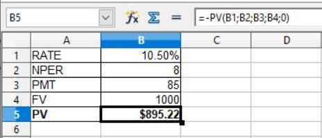 Vulcan, Inc., has 8.5 percent coupon bonds on the market that have 8 years left to maturity. The bon