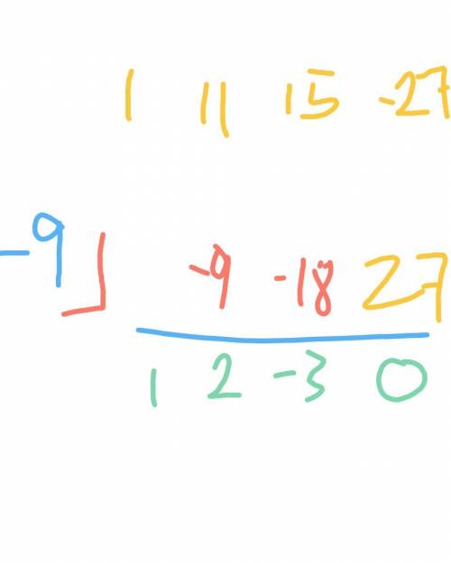 Is x + 9 a factor of the polynomial P(x) = x^3 + 11x^2 + 15x -27? If so, write the polynomial as a p