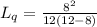 L_q=\frac{8^2}{12(12-8)}