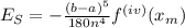 E_S=-\frac{(b-a)^5}{180n^4}f^{(iv)}(x_m)