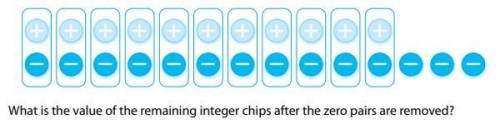 WHAT IS THE VALUE OF THE REMAINING INTEGER CHIPS AFTER ZERO PAIRS ARE REMOVED