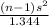 \frac{ (n-1)s^{2}}{1.344 }