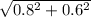 \sqrt{0.8^2+0.6^2}
