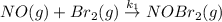 NO(g)+Br_2(g)\overset{k_1}{\rightarrow} NOBr_2(g)