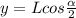 y=Lcos\frac{\alpha }{2}