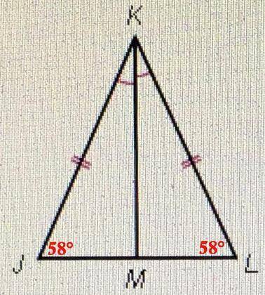 Look at the figure. If m/_ L= 58, find /_ LKJ