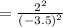 =\frac{2^2}{(-3.5)^2}