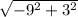 \sqrt{-9^{2} +3^{2}