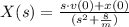 X(s) = \frac{s\cdot v(0)+x(0)}{(s^{2}+\frac{8}{m} )}