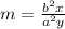 m=\frac{b^2x}{a^2y}