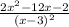 \frac{2x^2-12x-2}{(x-3)^2}